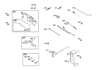 Controls Group Diagram and Parts List for 356442-0675-F1 200000 - 399999 Briggs and Stratton Engine